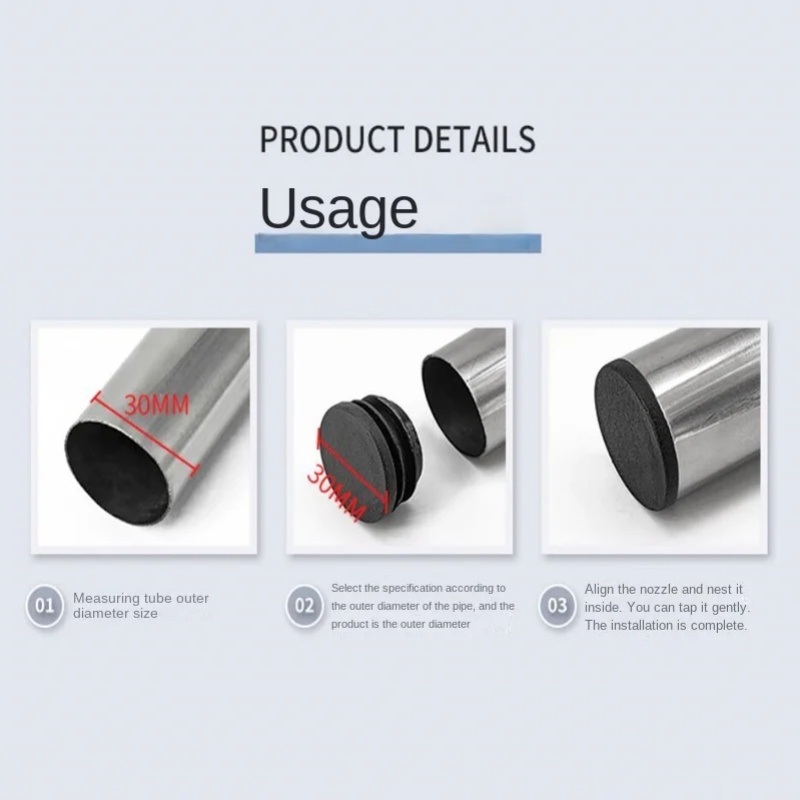 8 PCS Black Round Plastic Blan - Plastic Pipe Clip 评论和价格