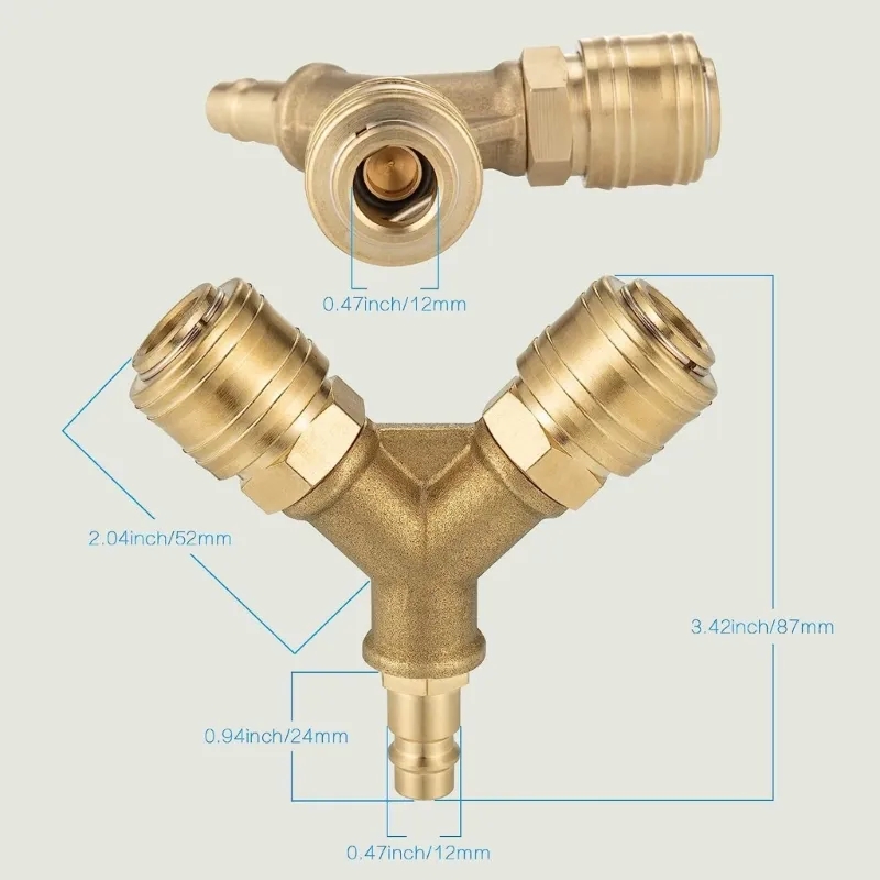 Upgraded Compressed Air Distri - Compression Fitting Brass 评论和价格
