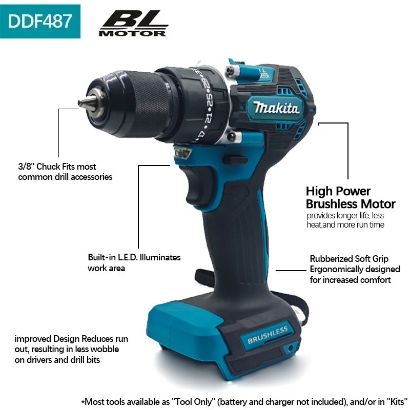 2026 Makita DDF487 18V Brushle - Makita Drill Ddf484 评论和价格