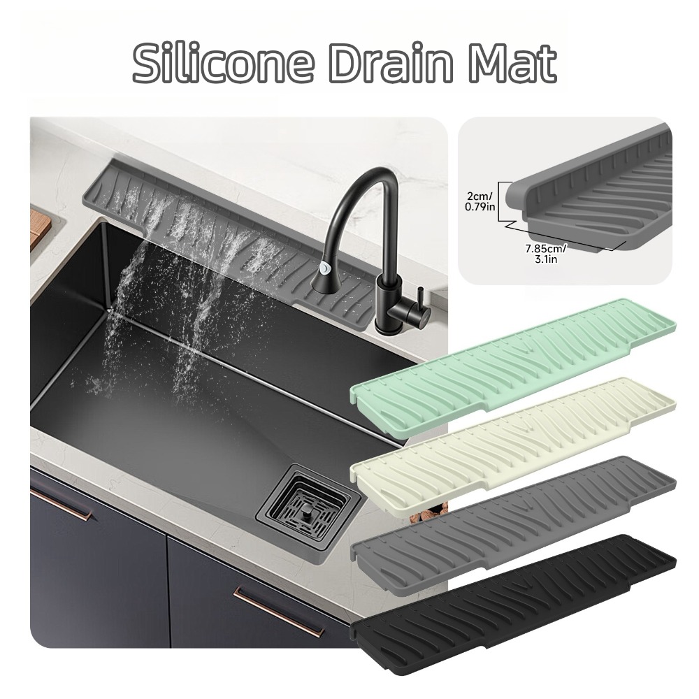 New Silicone Drain Mat Anti-sl - Silicone Tap Washer 评论和价格
