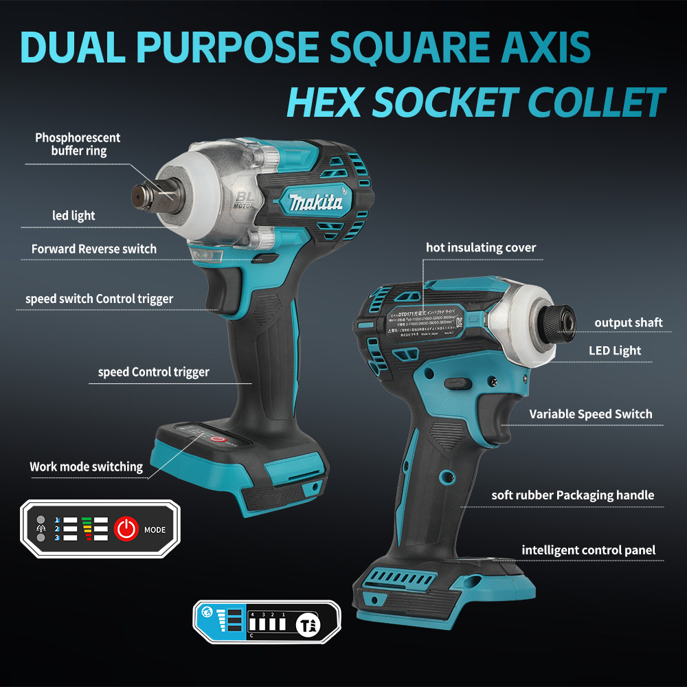 Makita  DTW300 Brushless Recha - Makita Drill Dtw300 评论和价格