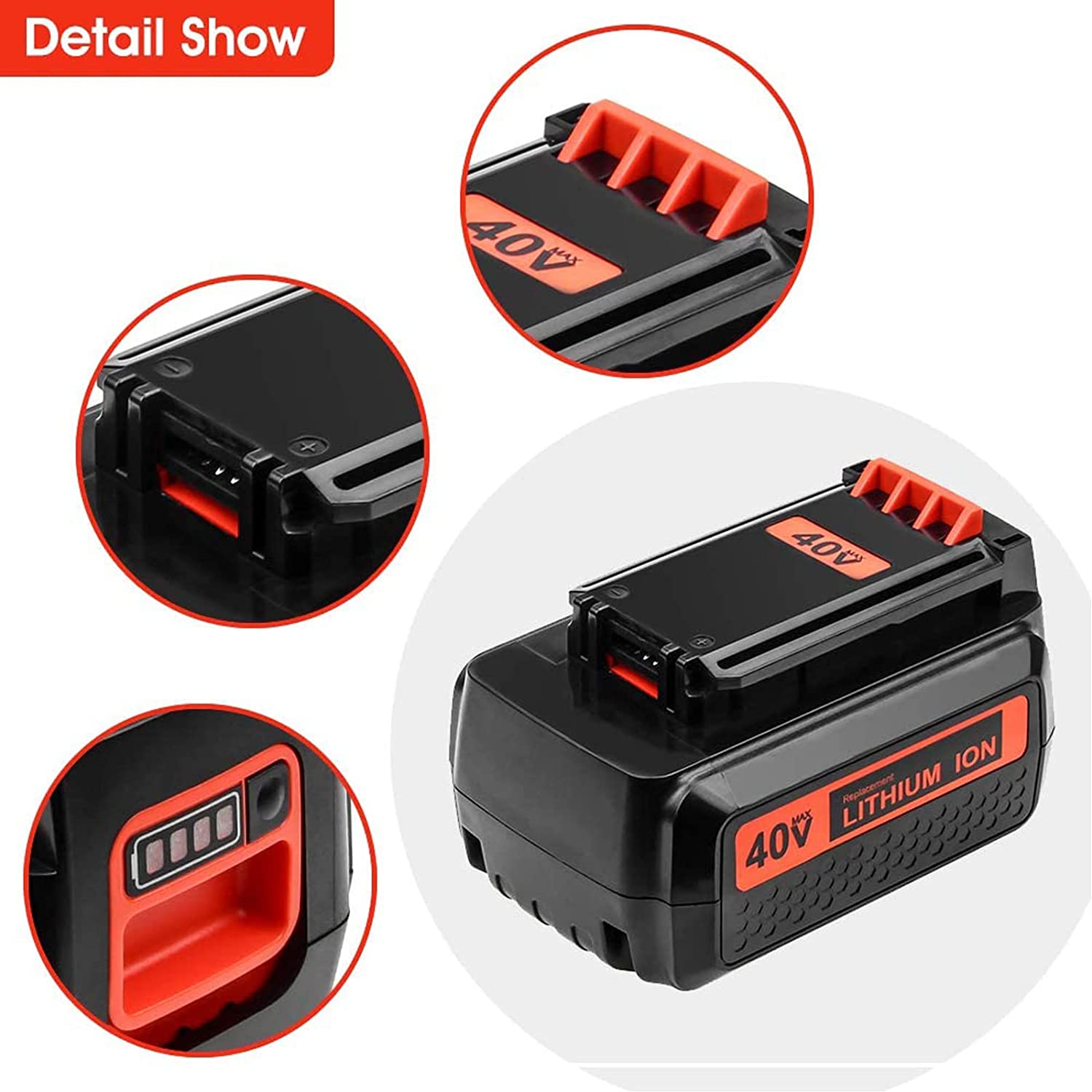 36V/40V 3.5Ah Replacement Batt - Black+Decker Tool Cordless 评论和价格