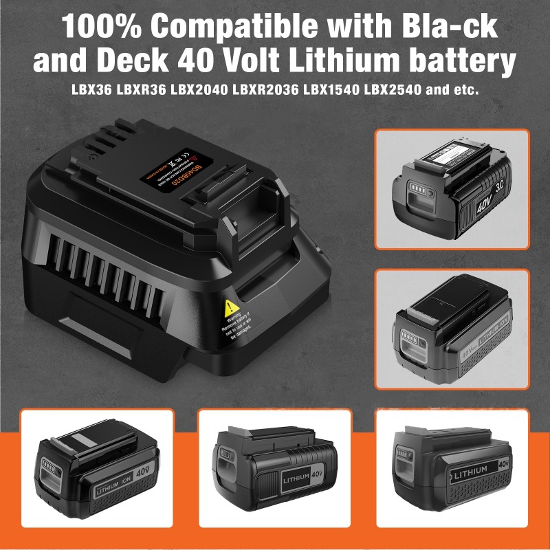 HAKSINKY Tool Battery Adapter  - Black+Decker Tool Cordless 评论和价格