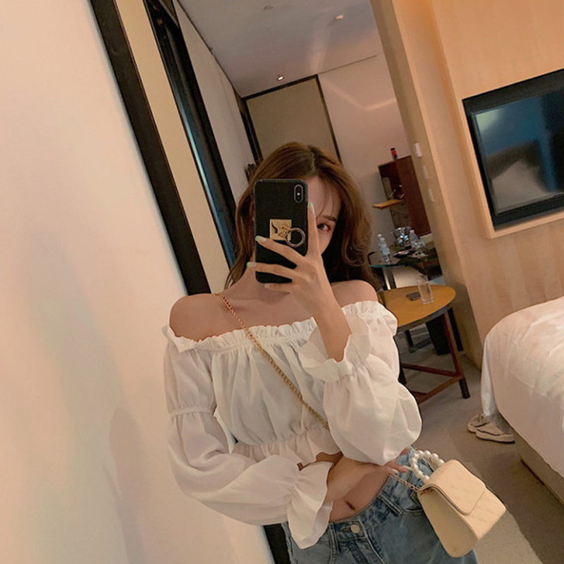 Women Top Sexy Blouse Off Shou - Pipe Bending Spring 评论和价格