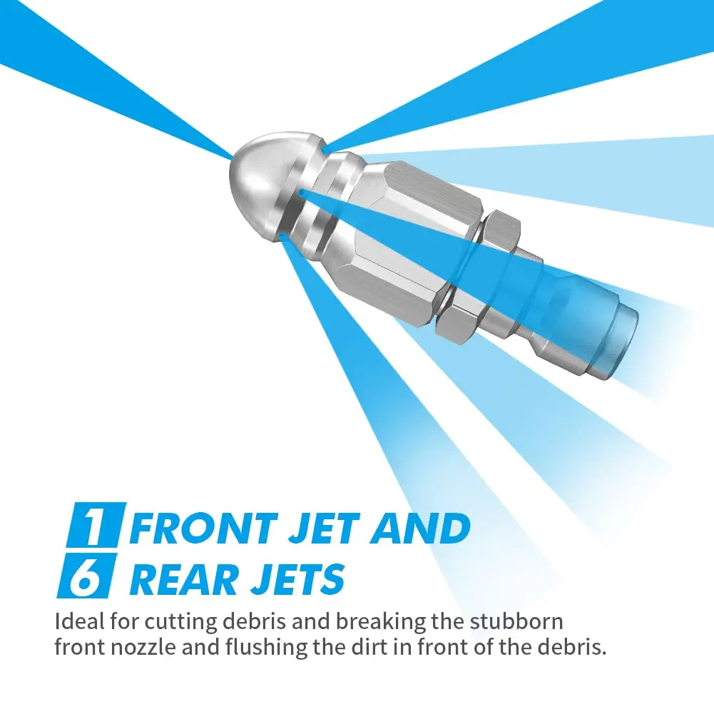 Water Jet High Pressure Spraye - Drain Pipe Clip 评论和价格