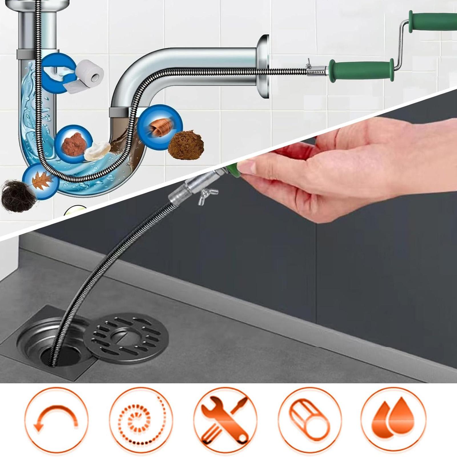 Drain Snake 4M Flexible Pipe U - Drain Snake Flexible 评论和价格