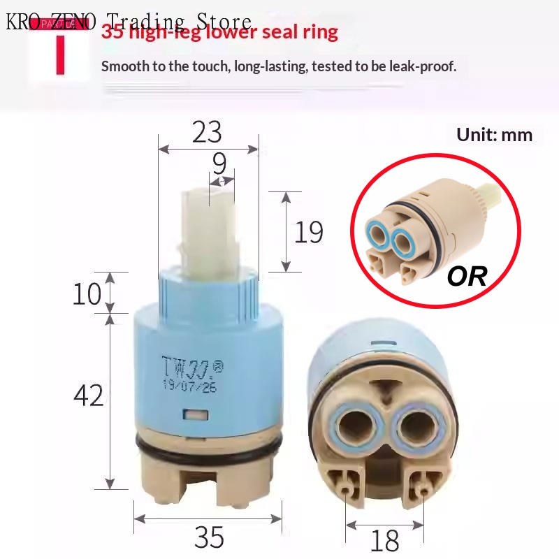 1Pcs Plastic Ceramic Cartridge - Basin Mixer Cartridge 评论和价格