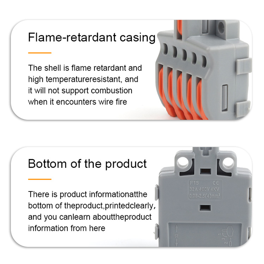 10/100PCS Electrical Cable Con - Push Fit Connector 评论和价格