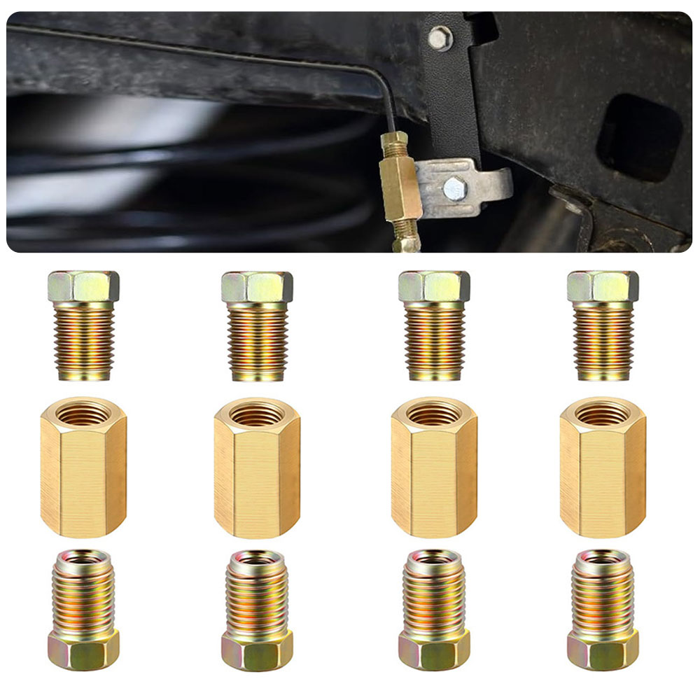 12pcs 3/16 (3/8-24 Inverted) B - Compression Fitting Brass 评论和价格