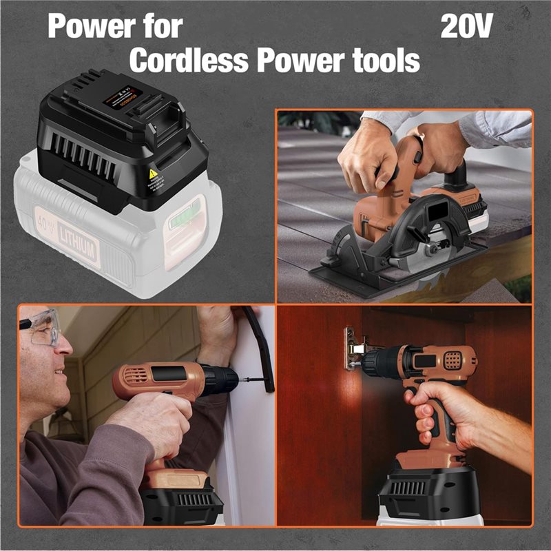 【RECOMENDAR】Battery Adapter Fo - Black+Decker Tool Cordless 评论和价格