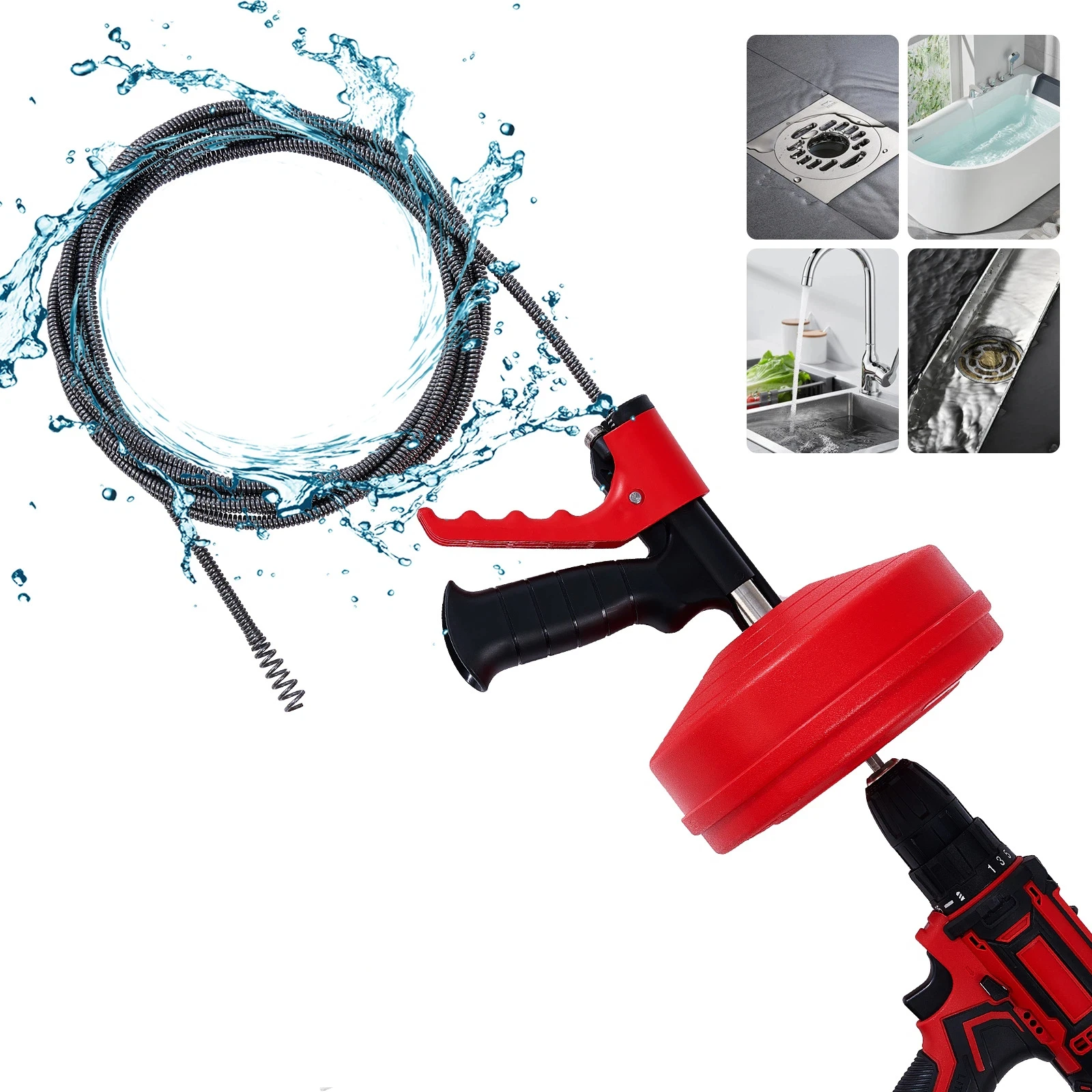 Professional Drain Snake Auger - Drain Snake Flexible 评论和价格