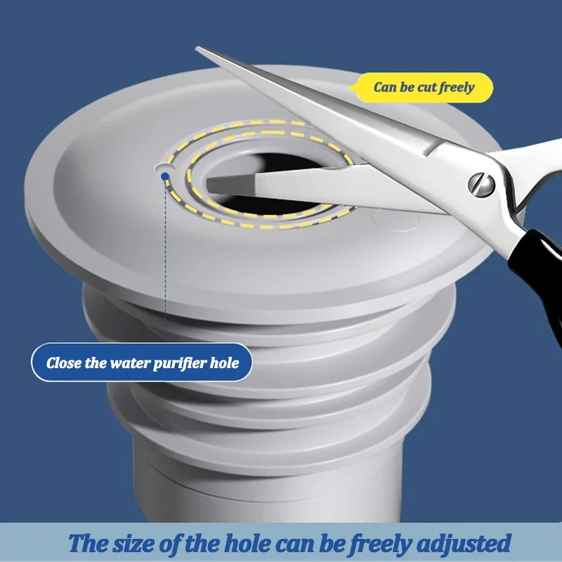 Silicone Bathroom Sewer Seal R - Drain Pipe Clip 评论和价格
