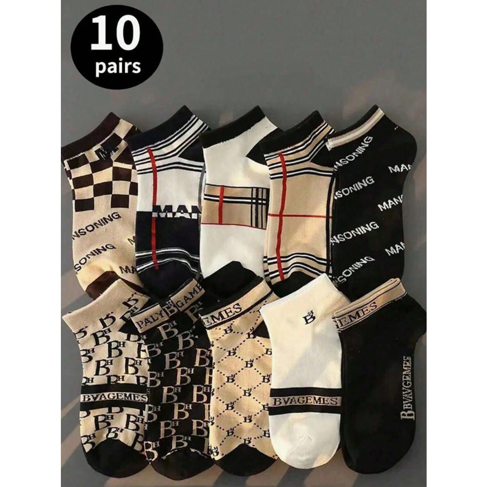 1/5/10 Men's Short Socks,fashi - Pipe Bending Spring 评论和价格