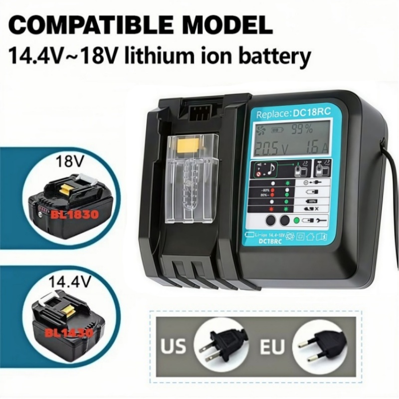 DC18RC Fast Charging with Fan  - Makita Drill Hp1640 评论和价格