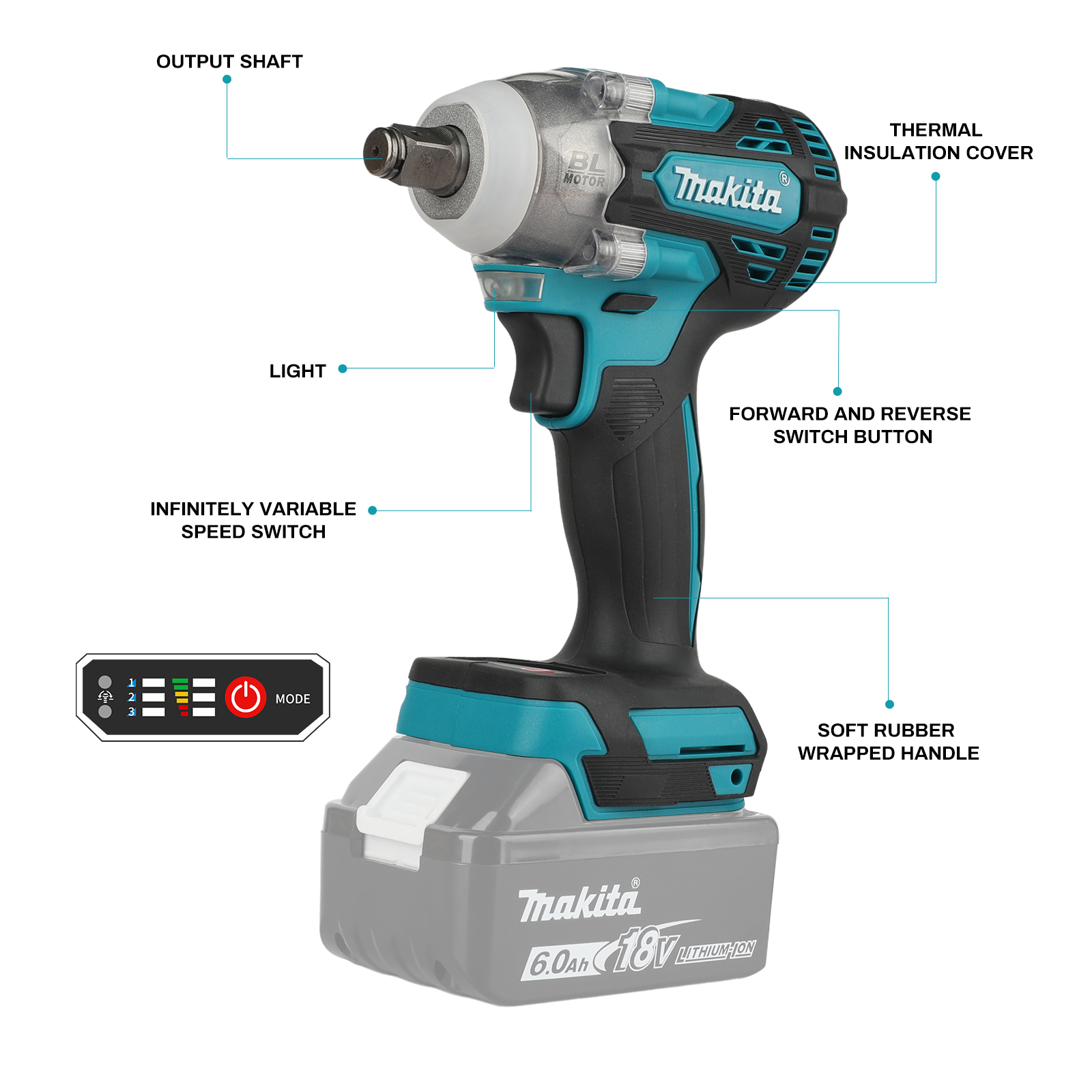 Makita DTW300 Cordless Impact  - Makita Drill Dtw300 评论和价格