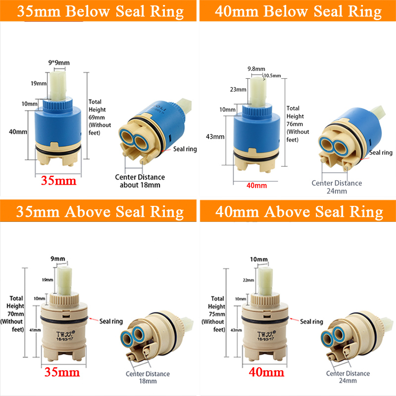 Tap Mixing High spool Valve 35 - Basin Mixer Cartridge 评论和价格