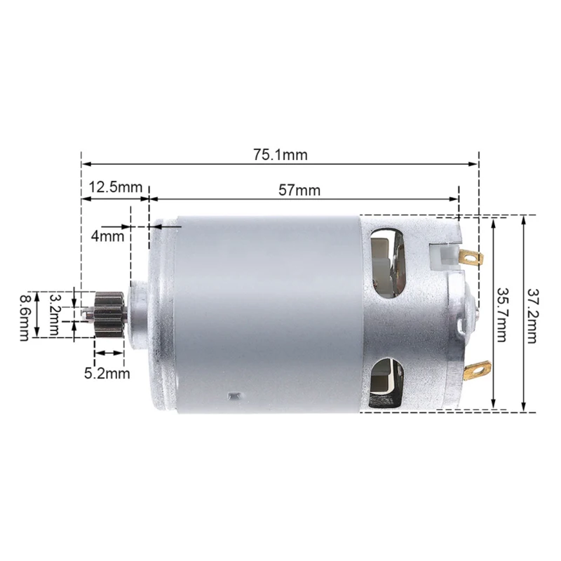 RS550 DC Motor 12 13 Teeth 9.5 - Bosch Drill Gsb 18V 评论和价格