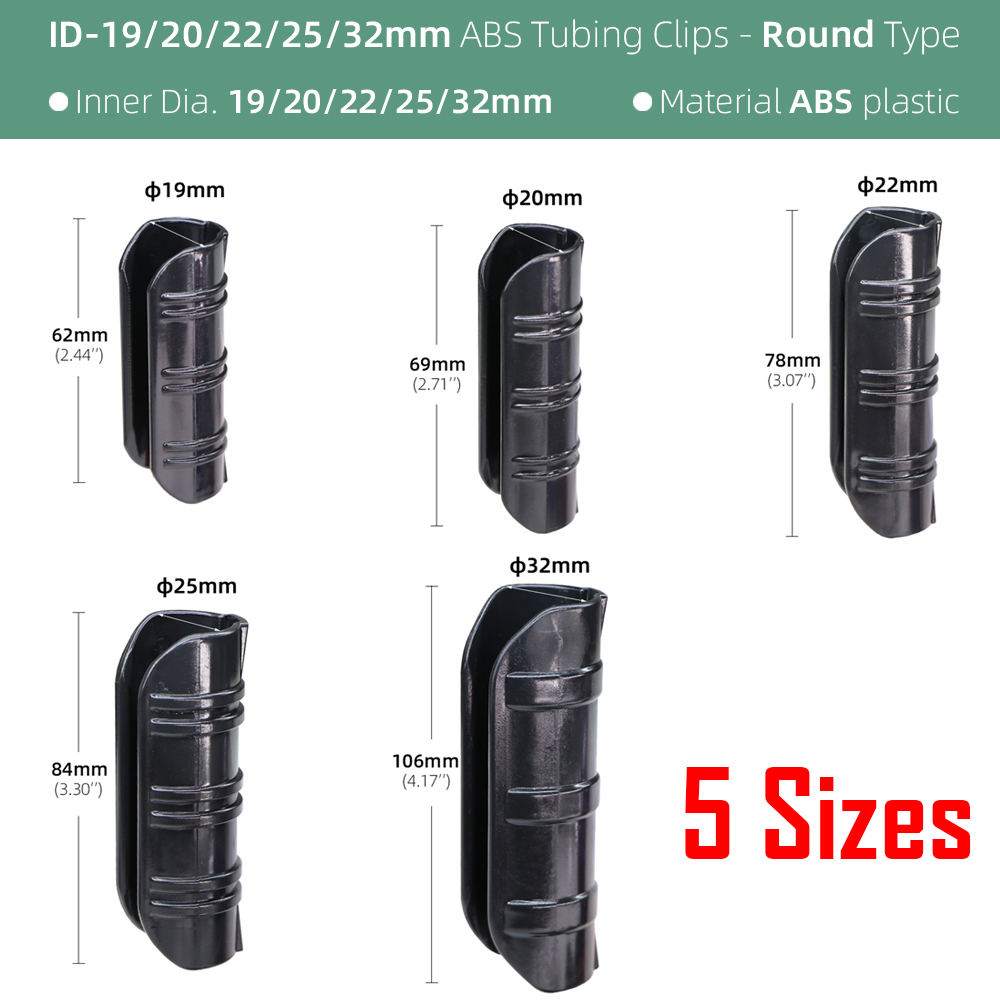 30PCS 19/20/22/25/32MM Garden  - Plastic Pipe Clip 评论和价格