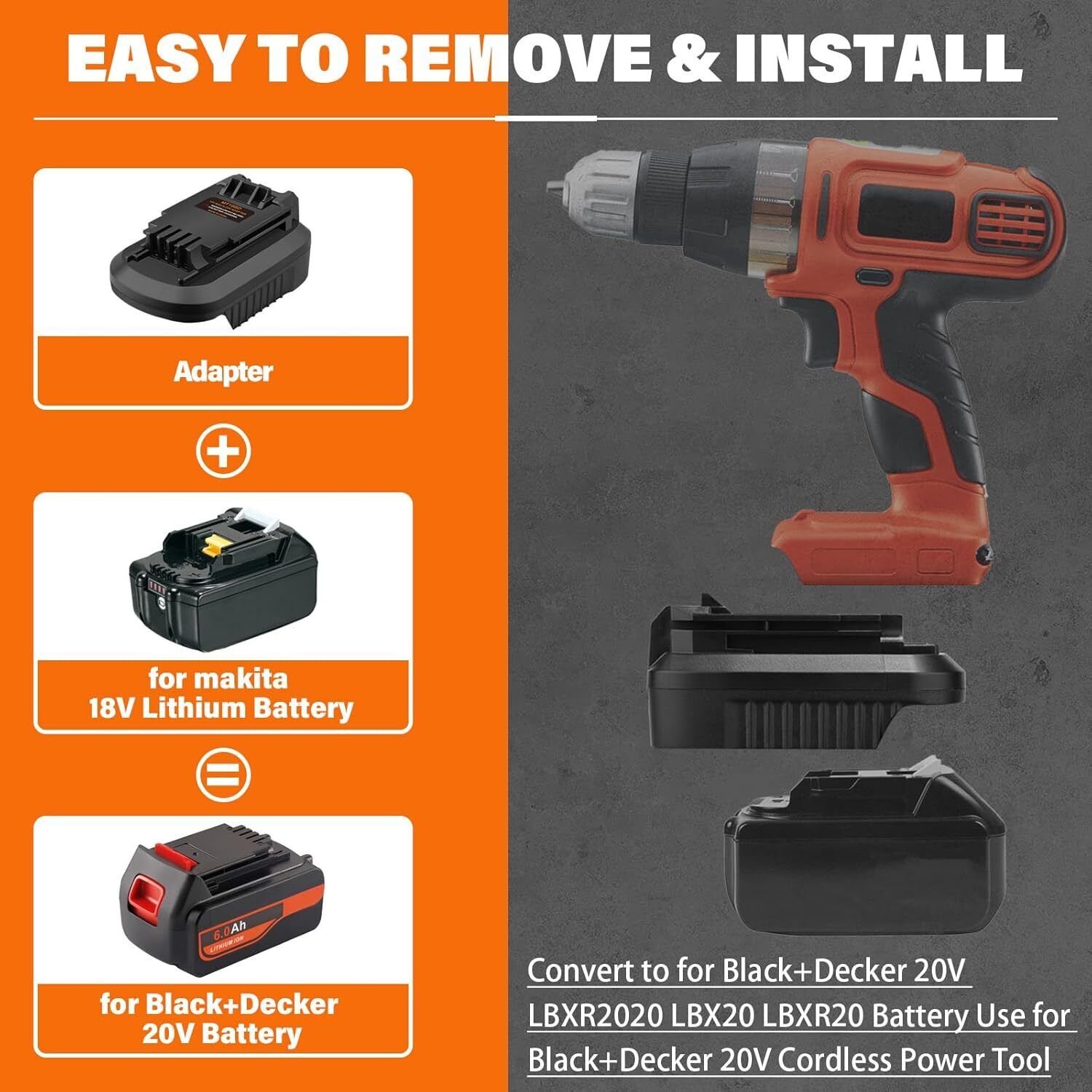 Converter for Makita to for Bl - Black+Decker Tool Cordless 评论和价格