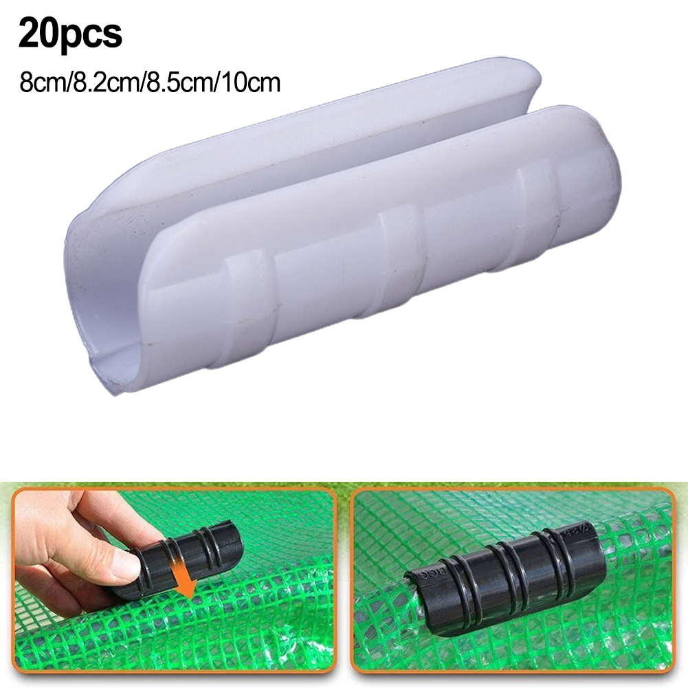 20Pc Greenhouse Frame Film Buc - Plastic Pipe Clip 评论和价格